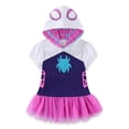 thumbnail image 3 of Conjunto de cosplay para niñas Marvel Spider-Gwen con sudadera con capucha y leggings, 3 of 9
