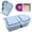 Light Blue, variant on 1 Pack Silicone Reusable Snack Containers with Lids - 8 oz Double Compartment Snackle Box for Kids & Adults, Leakproof, Small for Dressing, Snacks, School, Office, Picnic