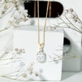 thumbnail image 6 of Rosec Jewels 3 Carat Oval Moissanite Solitaire Pendant Necklace for Women - D-VS1 Quality - Ready to Gift, 14K Yellow Gold, 6 of 8