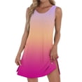 thumbnail image 2 of Liquidation d'Été 2025! Robe Grande Taille pour Femmes, Robe d'Été Décontractée Sans Manches à Col Rond Imprimée avec Poche, 2 of 5