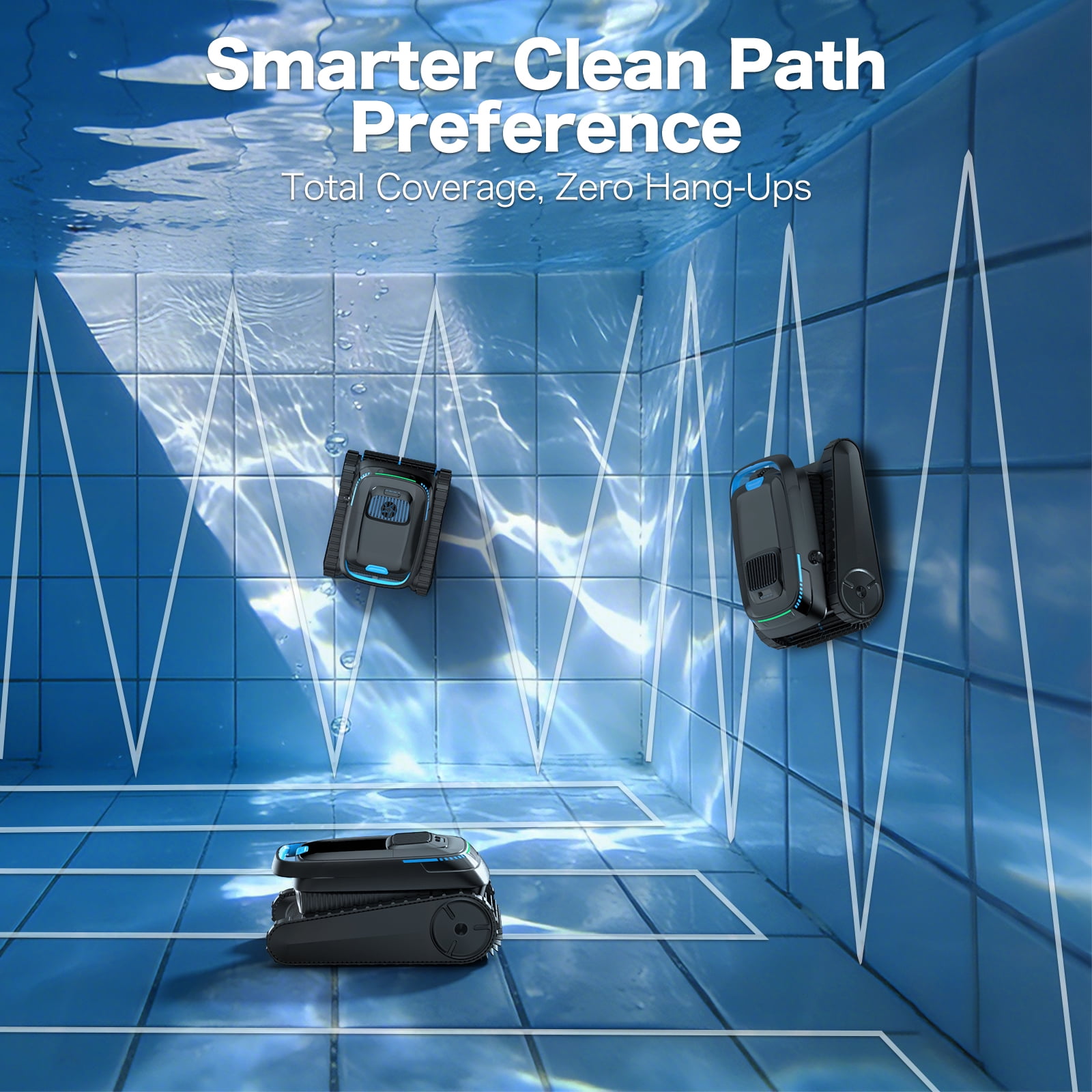 AIRROBO Robotic Pool Vacuum Cleaner CP20 Cordless Wall-Climbing for Above-Ground Pools and In-Ground Pools