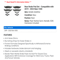 thumbnail image 2 of Rear Brake Pad Set - Compatible with 2019 - 2022 Ram 1500 2020 2021, 2 of 2