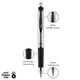thumbnail image 3 of uniball 207 Impact RT Gel Pens, Bold Point (1.0mm), Black Ink, 4 Count, 3 of 7