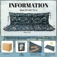 thumbnail image 2 of SDJPOI Swing Replacement Cushion for Outdoor Bench, 4" Thick Waterproof 2-3 Seater Garden Porch Seat Cushion with Backrest, Outdoor Swing Cushions for Outdoor Furniture (Hummingbird,47*40in), 2 of 6