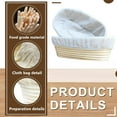 thumbnail image 5 of COSANO 10 inch  2 Pack Oval Banneton Basket, Handmade Sourdough Bread Baking Supplies, Banneton Bread Proofing Basket For Sourdough Bread, Amazing Baking Molds - Perfect Baking Gifts for Family, 5 of 7
