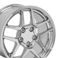 thumbnail image 5 of OE Wheels CV04 17 Inch Rims Fit Corvette C5 Z06 Style 5x120.65 17x9.5 / 18x10.5 Chrome - Hollander 5123 (Set of 4), 5 of 5