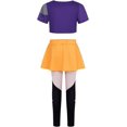 thumbnail image 4 of Guvpev G'irls Popular Singer Halloween Cosplay Costume - Pop Idol Group Fantasy Stage Cosplay Outfits with Graphic T-Shirt, Skirt & Leggings for Halloween Cosplay Dress Up & Birthday Party, 4 of 13
