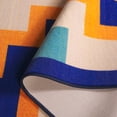 thumbnail image 5 of Safavieh Digital Artifact Sandford Geometric Machine Washable Area Rug, Orange/Purple, 5' x 7', 5 of 10