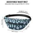thumbnail image 3 of Fanny Pack Smiling Ghosts Halloween Pattern Waist Pack Bag,Running Cross Bag,Waterproof Large Fanny Packs for Women Men for Travel Running Hiking Cycling, 3 of 6