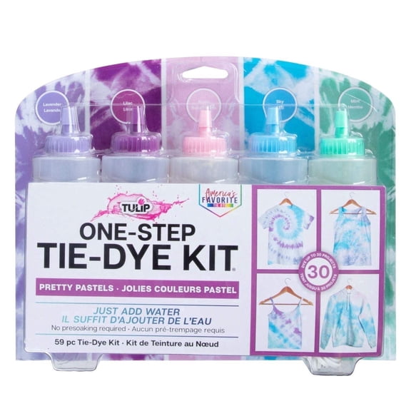 Tulip One-Step Tie-Dye 5 Color Kit. Pretty Pastels