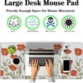 thumbnail image 3 of Tapis de Souris de Jeu Coquelicots Rouges - Grand Tapis de Bureau, Base en Caoutchouc Antidérapante, Imperméable avec Bords Cousus, Parfait pour Travail/jeu/bureau/maison, 35.4x15.7 Pouces, 3 of 6
