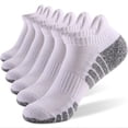 thumbnail image 1 of Calcetines deportivos de running Pretty Comy, transpirables, de corte bajo y acolchados, para hombre y mujer (6 pares), 1 of 5