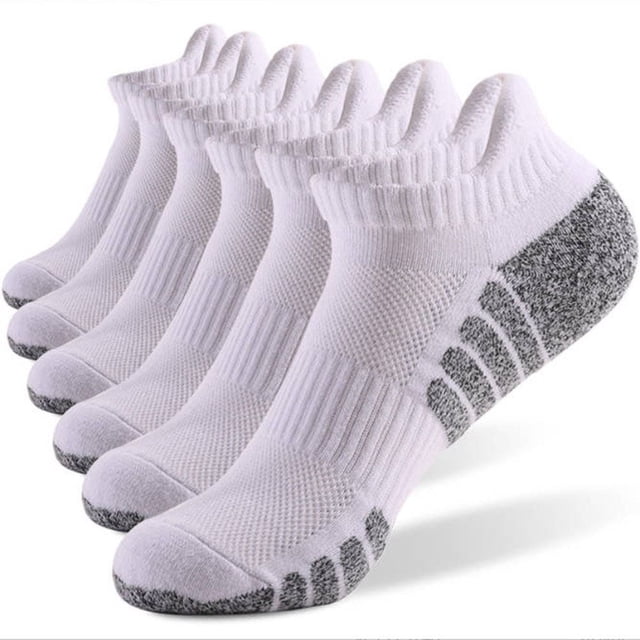 Calcetines deportivos de running Pretty Comy, transpirables, de corte bajo y acolchados, para hombre y mujer (6 pares)
