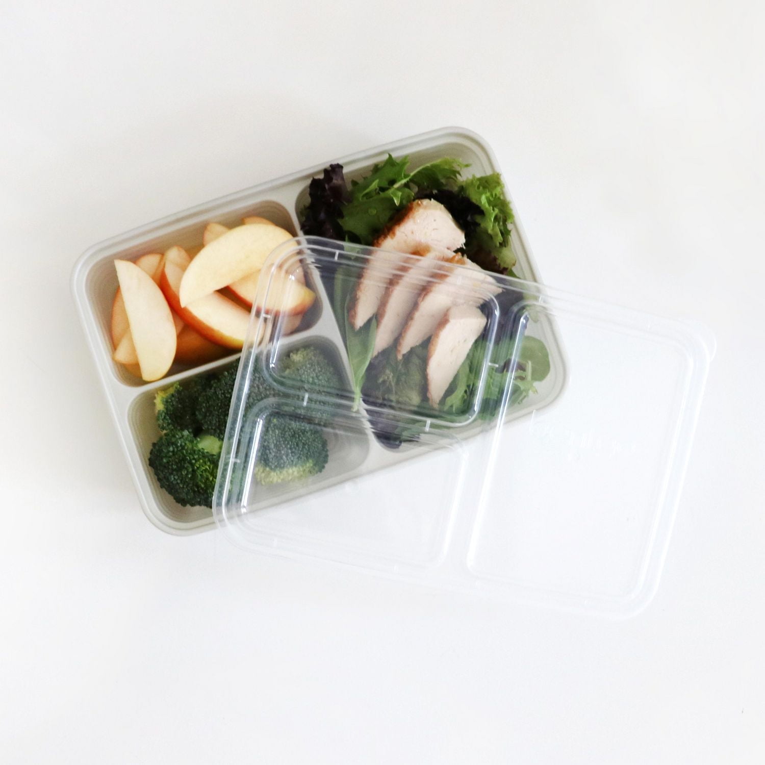 Bentgo Prep 3-Compartment Container - 10 Pack - Silver