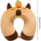 thumbnail image 2 of Travel Pillow with Capybara Animal, Soft Headrest, Lightweight and Portable Design for Airplanes, Sleeping Kids and Adults, 2 of 4