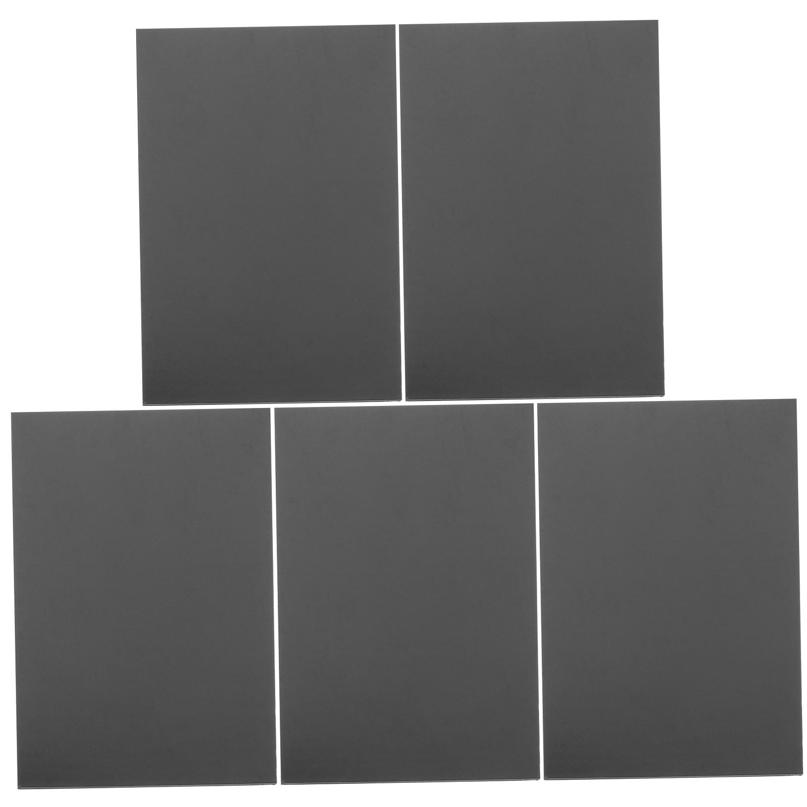 BESTYASH 5-Pack Flexible Magnetic Sheets Black Rubber Stickers for Kitchen Refrigerator Home Organization