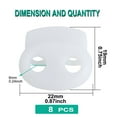 thumbnail image 2 of Unique Bargains 8pcs Plastic Spring Cord Locks Rope Fastener Double Holes Toggle Stoppers Sliders for Backpack Shoelaces, White, 2 of 6