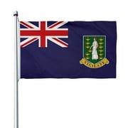 Aihccy British Virgin Islands Flag with Brass Grommets Size - 3x5Ft