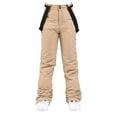 thumbnail image 4 of Womens Snow Bibs Insulated Ski Bibs Overalls for Skiing & Snowboarding Color Coffee Size XXXL, 4 of 7