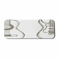 thumbnail image 1 of Guitar Computer Mouse Pad, Hand Drawn Monochrome Doodle Illustration of Instruments of 2 Kinds Music, Rectangle Non-Slip Rubber Mousepad Large, 31" x 12" Gaming Size, Dark Brown White, by Ambesonne, 1 of 2