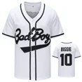 thumbnail image 3 of Camiseta de béisbol Bad Boy BIGGIE #10 para hombre, ropa deportiva para exteriores, camisetas de fiesta de hip hop, camisa holgada, bordado con logotipo, 3 of 5
