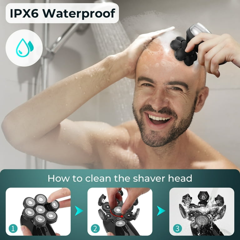 KENSEN 7D Head Shaver 5 in 1 Bald Head Shavers for Men Electric
