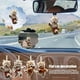thumbnail image 1 of Adorno colgante de coche de gato acrílico - Decoración de dibujos animados planos 2D con cordón como espejo, 1 of 3