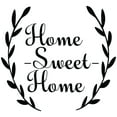 thumbnail image 2 of VWAQ Home Sweet Home Matte Black Vinyl Wall Quote Sticker Home Wall Decor V-2 (22"H x 24"W), 2 of 3
