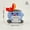 Blue fire extinguisher box, variant on Emotional Dumpster Fire handmade crochet fire extinguisher plush toy