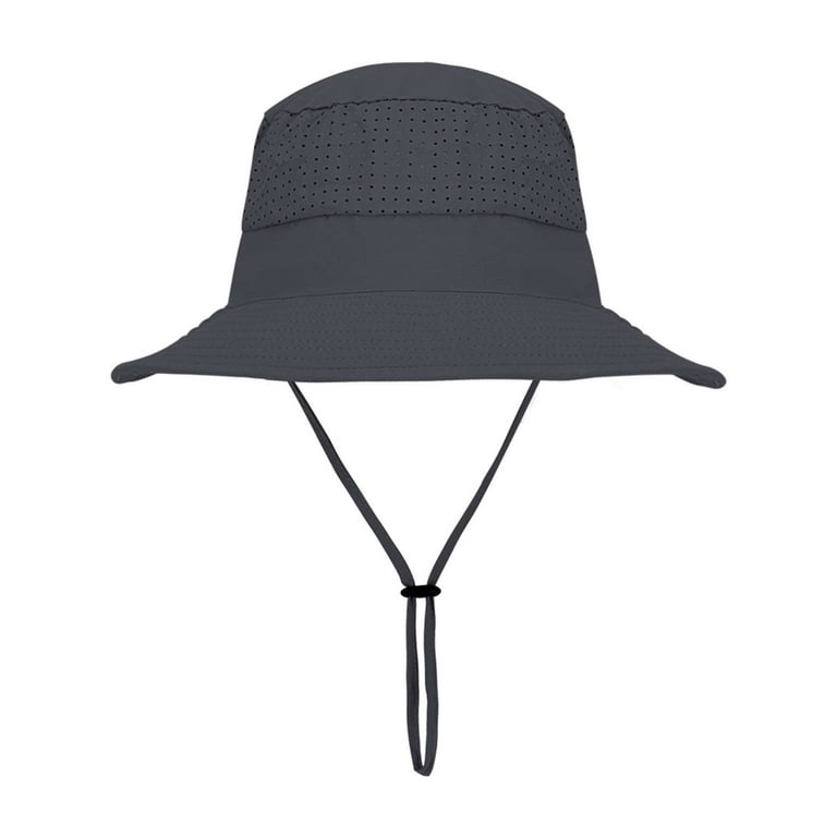 Deago Outdoor Mesh Sun Hat Wide Brim Bucket Hat UV Sun Protection