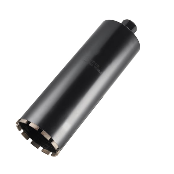 KFFKFF 5-inch Diamond Core Drill Bit, 14-inch Depth Capacity, 1-1/4 in-7 Internal Thread, Precision Welding for Wet Drilling in Concrete, Brick, and Masonry