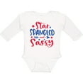 thumbnail image 3 of Inktastic 4th of July Star Spangled and Sassy with Arrow and Stars Boys or Girls Long Sleeve Baby Bodysuit, 3 of 5