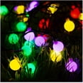 thumbnail image 1 of Outdoor String Lights Solar Fairy Lights Multicolor Remote String Lights Waterproof with 8 Modes Cosy Glow Ambiance Globe Lighting Curtain String Lights, 1 of 7