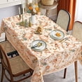 thumbnail image 2 of Fall Thanksgiving Pumpkin Paisley Tablecloth,Thanksgiving Orange Brown Table Cloths 60 x 84 for Harvest Festival Decor,Perfect for Kitchen Dinner, Restaurant ,Outdoor Holiday Picnic Table Cover, 2 of 6