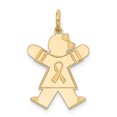 thumbnail image 1 of 14k Or Jaune Kid Pendentif Pendentif Collier, 1 of 6
