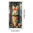 thumbnail image 3 of HongHeng Happy Easter Door Cover Bunny Banner Large Fabric Colorful Spring Welcome Decoration for Easter Party Photo Booth Background Favor Supplies, 35 x 70 Inches, 3 of 6
