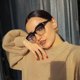 thumbnail image 4 of Gafas de sol transparentes con montura ancha anti-luz azul: rosa translúcido, nuevas gafas de sol retro, tendencia Premium Feeling, 4 of 5