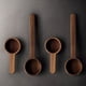 thumbnail image 5 of Wosthever Cuchara de de nogal de alimentaria, cuchara medidora fácil de limpiar, cuchara de para cocina, 2 pack/lote Juegos de servir café y té Nogal negro, 5 of 6