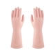 thumbnail image 1 of Guantes para lavar platos, ropa de lavandería rosa, guantes de terciopelo, limpieza de hoteles para el hogar femenino, guantes de cocina de goma de látex impermeables, 1 of 5
