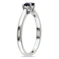 thumbnail image 3 of Everly Women's Created Sapphire Sterling Silver Engagement Ring, 3 of 6