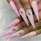 thumbnail image 5 of 24 uñas postizas de Halloween, uñas largas almendradas, uñas postizas puntiagudas, estilo bailarina francesa, uñas de diamante, uñas postizas para realce de uñas artificiales., 5 of 5