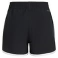 thumbnail image 2 of adidas Girls' Elastic Waistband Retro Woven Gym Shorts, New Black, 2 of 4