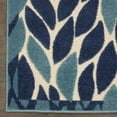 thumbnail image 4 of Nourison Aloha Indoor/Outdoor Contemporary Botanical Navy 5'3" x 7' Area Rug, (5' x 7'), 4 of 9