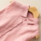 thumbnail image 5 of Vestidos Casuales Para Mujer, Blusas De Mujer De Moda Jersey de manga larga con cuello redondo para mujer, de lino, de longitud media, fino y liso, para primavera y verano, 5 of 8