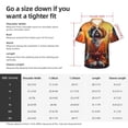 thumbnail image 5 of Pofeuu Cartoon Puppy Sunset Print Hawaiian Shirt for Men Sleeves Casual Button Down Summer Beach Dress Shirts T-Shirts,XX-Large, 5 of 7