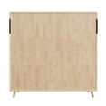 thumbnail image 5 of Spaco 44" Pine Wood 8-Compartment Storage Cabinet, Fixed Shelves Organizer Bookcase for Books, Toys, Home Décor, Beige, 5 of 6