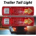 thumbnail image 5 of 2pcs 12v Truck Trailer Tail Light 19 Led Waterproof Brake Light Reverse Turn Signals Taillights License Lights For Camper Trailer Van Snowmobile G, 5 of 5