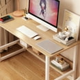 thumbnail image 3 of Zateety Computer desk Desktop  house Simple desk  bedroom desk desk Student home study desk,Home Office Computer Desk with Bookshelf, Wood Computer Desk with Storage Shelves Modern Laptop Table, 3 of 6