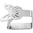 thumbnail image 4 of Juego De 4 Clips De Mantel De Acero Inoxidable - Diseño De Mariposa. Afortunado Sencillez, 4 of 4