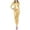 v#111Gold340, variant on Women Jumpsuits Solid Color 1Pc Slim Fit Shiny Leather Long Sleeve Crew Neck Ankle Length Sheath For Outdoor Play Sweet Overalls,Gold,S